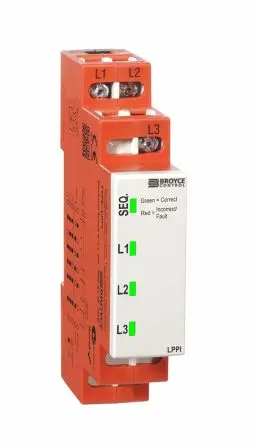 Produktfoto 1 von Broyce Control L Überwachungsrelais 3-phasig, LPPI DIN-Hutschiene
