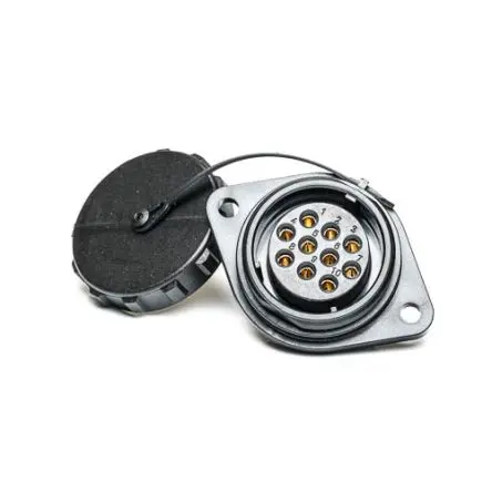 RS PRO SP29 28 mm Rundsteckverbinder Buchse 10-polig Buchse 10A Flanschmontage IP68
