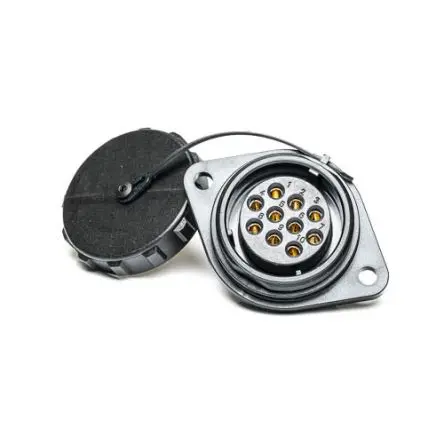 RS PRO SP29 28 mm Rundsteckverbinder Buchse 10-polig Buchse 25A Flanschmontage IP68