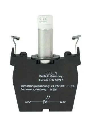 Produktfoto 1 von Schmersal ELDE.NBL24 Lichtblock Anzeigenblock LED Blau beleuchtet 250V ac Schraube