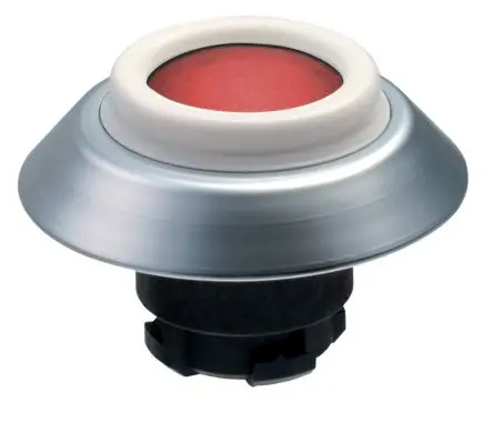 Schmersal NDLRT Druckschalter Ø 22.3 mm, Rot Tastend Rund Kunststoff, IP67