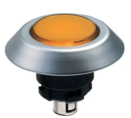 Produktfoto 1 von Schmersal NMLGB Druckschalter Ø 22.3 mm, Gelb Tastend Rund Kunststoff, IP67