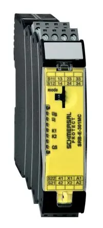 Produktfoto 1 von Schmersal SRB E 301MC Sicherheitsrelais 24V ac/dc, 3 Sicherheitskontakte, 1 Hilfsschalter, Automatisch RoHS SIL IEC