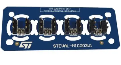 Produktfoto 1 von STMicroelectronics Evaluierungsplatine für X-NUCLEO-CCA02M1, Mikrofon-Coupon-Board basierend auf dem IMP34DT05 Digital