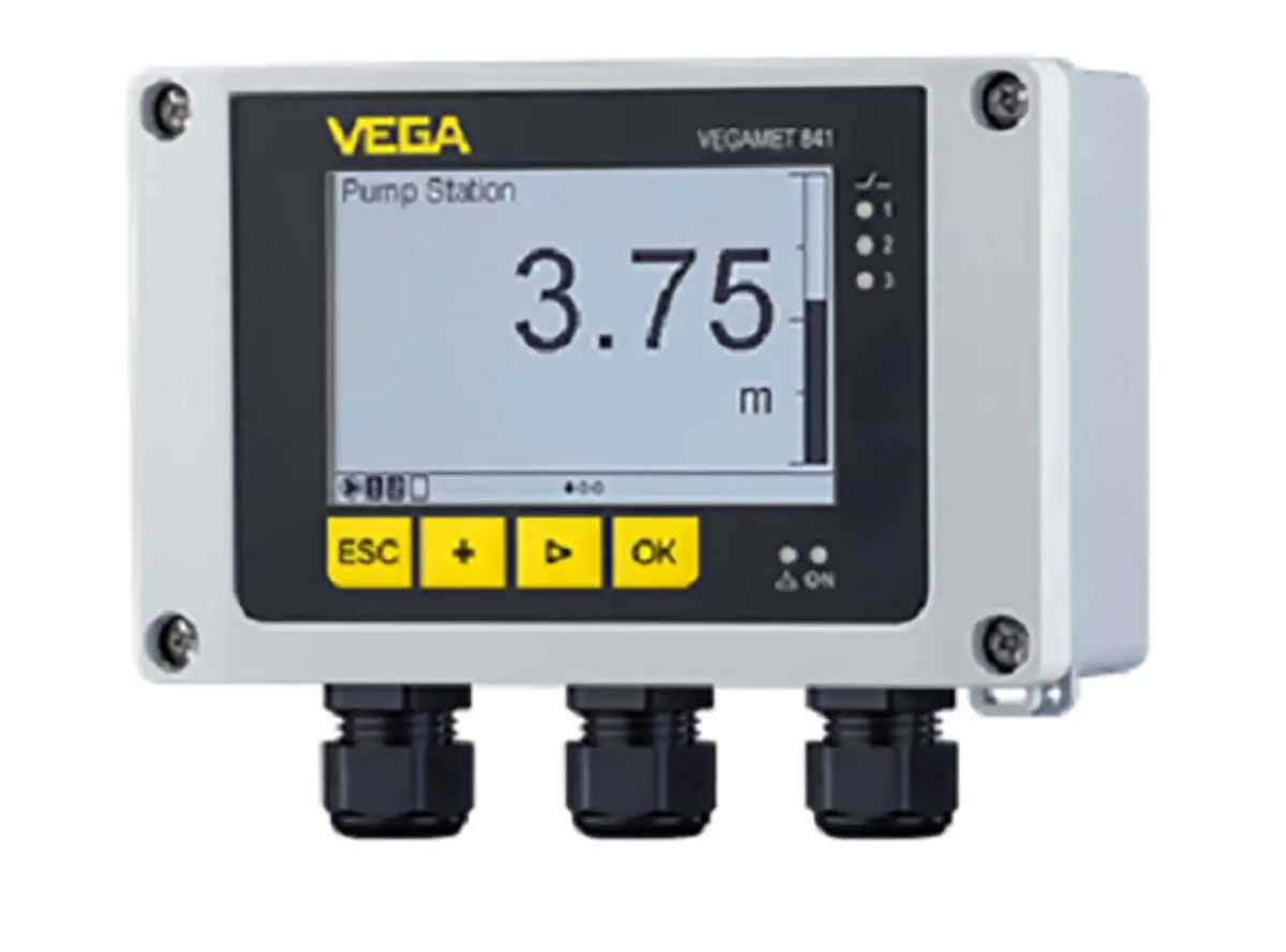 Produktfoto 1 von Vega VEGAMET 842 Niveauregler 2 x Eingänge Wand, U Sonde = 27 V 230 V Spannung Analog
