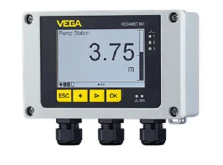 Produktfoto 1 von Vega VEGAMET 842 Niveauregler 2 x Eingänge Wand, U Sonde = 27 V 230V Spannung Analog