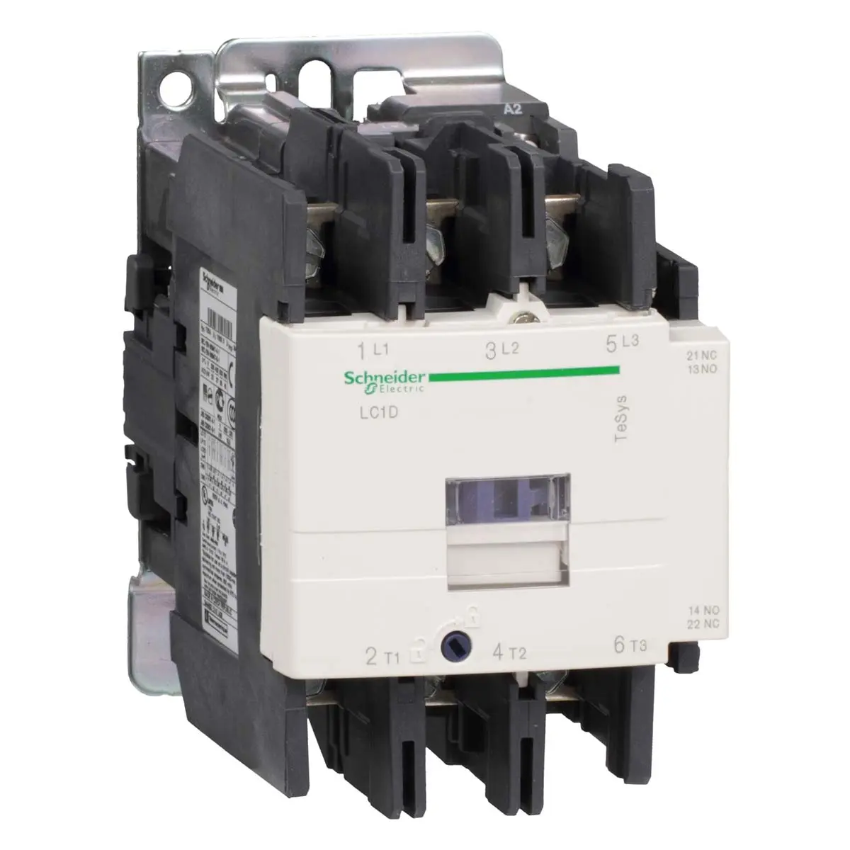 Produktfoto 1 von Schneider Electric TeSys D Schütz 110 V dc-Spule, 3-polig, 1000V / 95 A 110 V dc 45 kW 3 Schließer Motorsteuerung