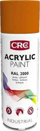 Produktfoto 1 von CRC 400 ml Acrylic Paint Sprühfarbe Orange Glänzend, RAL 2000