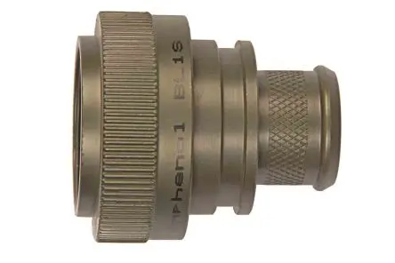 Produktfoto 1 von Amphenol Limited MIL Buchse Rundsteckverbinder Rückgehäuse, Gerade, Gr. 21, für 38999 III, L. 40.64 mm, Geh.Mat.