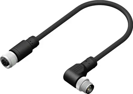 RS PRO CDF, 8-polig Sensor-Betätigungselementkabel, Gerade Buchse 8 / M12 Stecker, Länge 2 m