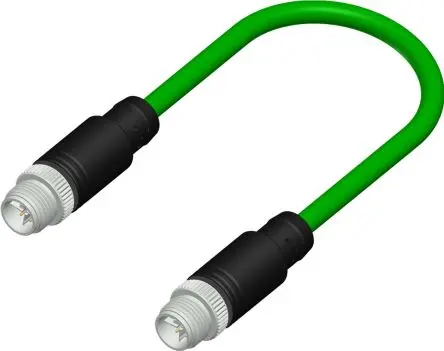 RS PRO CDM, 8-polig Sensor-Betätigungselementkabel, Gerade Stecker 8 / Gerade Stecker, Länge 1 m