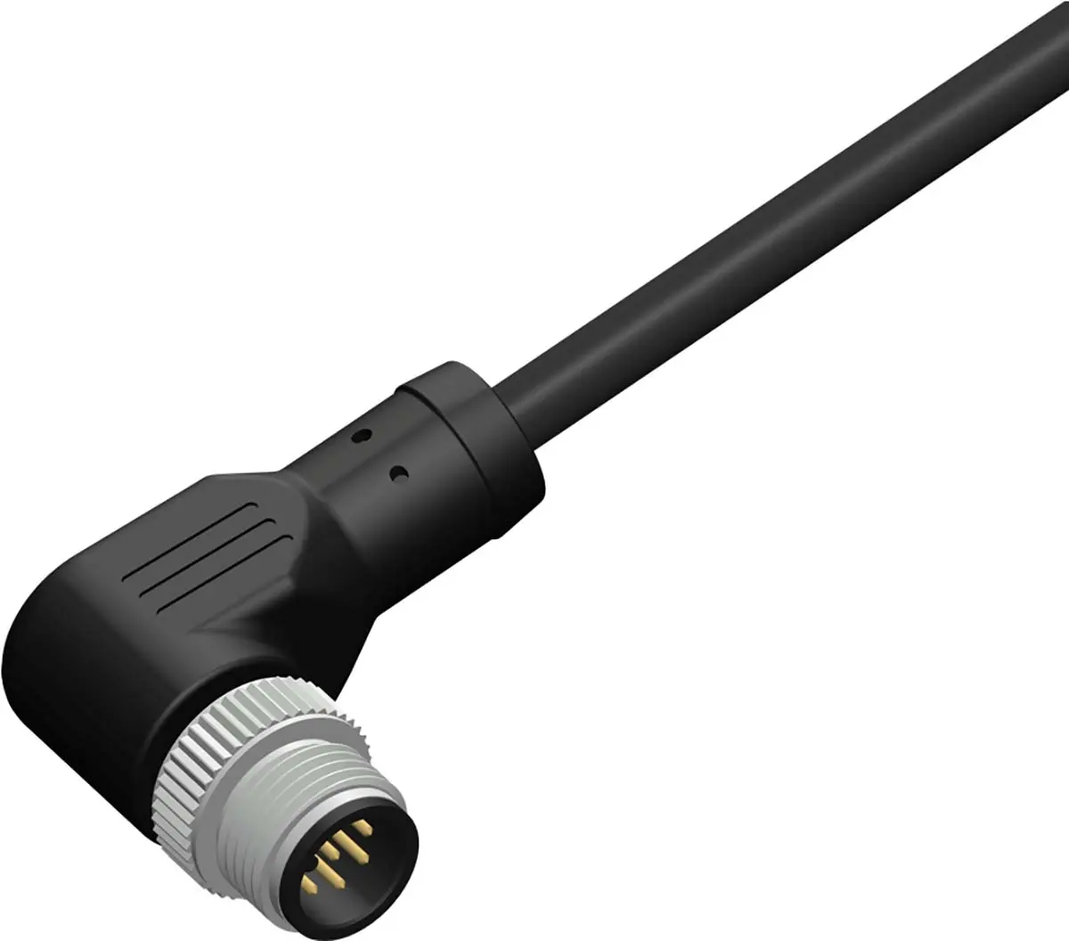 RS PRO CBM, 8-polig Sensor-Betätigungselementkabel, Rechtwinklig Stecker / Nicht abgeschlossen Stecker, Länge 2 m