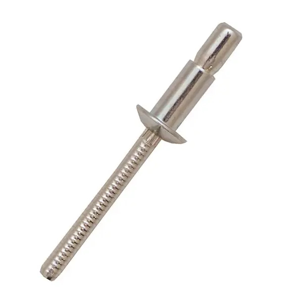 Produktfoto 1 von RS PRO Blende Niet, Ø 6.4 mm x 14.5 mm, Edelstahl, 6.9 mm aus Edelstahl