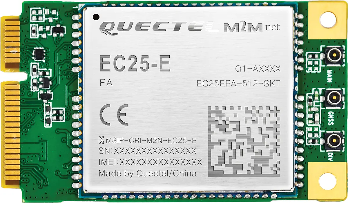 Produktfoto 1 von Quectel HF-Modul Modul HF-Modul 1800 MHz bis 150 Mbps 4.3 V, Oberfläche