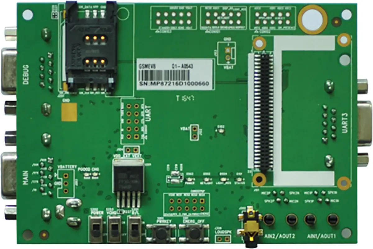 Produktfoto 1 von Quectel Entwicklungstool Kommunikation und Drahtlos, 850, 900, 1800, 1900MHz GNSS GPS/GLONASS/Galileo/BeiDou/QZSS