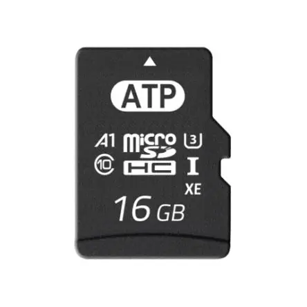 Produktfoto 1 von ATP 512 MB MicroSDHC MicroSD UHS-I, U3, Klasse 10 Industriequalität, 3D (SLC-Modus)