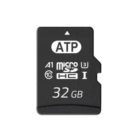 Produktfoto 1 von ATP MicroSDHC MicroSD U3, Klasse 10, UHS-I Industriequalität, 3D TLC