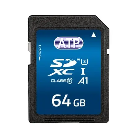 Produktfoto 1 von ATP S600SC SDXC SD-Karte UHS-I, Klasse 10, U3 Industriequalität, 3D TLC