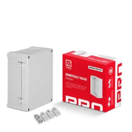 Produktfoto 1 von RS PRO; Gehäuse; Polycarbonat; Hellgrau IP65 Breite 240 mm Höhe 105.7 mm Länge 191.3 mm