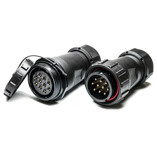 Produktfoto 1 von RS PRO SP29 38.8 mm Rundsteckverbinder Stecker, Buchse 10-polig Stecker/Buchse 25A Kabel IP68