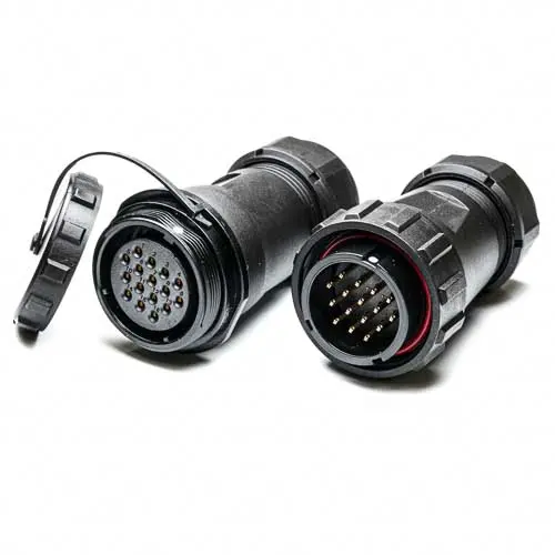Produktfoto 1 von RS PRO SP29 38.8 mm Rundsteckverbinder Stecker, Buchse 16-polig Stecker/Buchse 10A Kabel IP68
