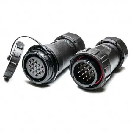 Produktfoto 1 von RS PRO SP29 38.8 mm Rundsteckverbinder Stecker, Buchse 16-polig Stecker/Buchse 10A Kabel IP68