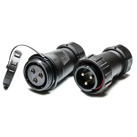 Produktfoto 1 von RS PRO SP29 38.8 mm Rundsteckverbinder Stecker, Buchse 3-polig Stecker/Buchse 32A Kabel IP68