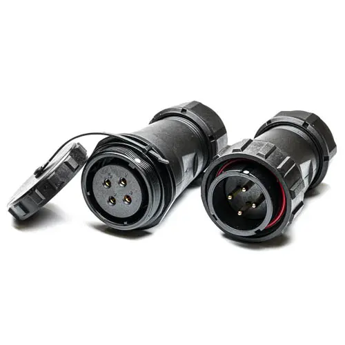 Produktfoto 1 von RS PRO SP29 38.8 mm Rundsteckverbinder Stecker, Buchse 4-polig Stecker/Buchse 25A Kabel IP68