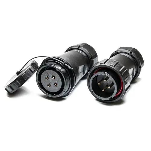 Produktfoto 1 von RS PRO SP29 38.8 mm Rundsteckverbinder Stecker, Buchse 4-polig Stecker/Buchse 10A Kabel IP68