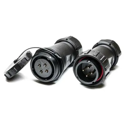 Produktfoto 1 von RS PRO SP29 38.8 mm Rundsteckverbinder Stecker, Buchse 4-polig Stecker/Buchse 10A Kabel IP68