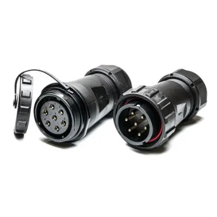Produktfoto 1 von RS PRO SP29 38.8 mm Rundsteckverbinder Stecker, Buchse 7-polig Stecker/Buchse 25A Kabel IP68
