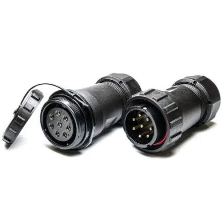 Produktfoto 1 von RS PRO SP29 38.8 mm Rundsteckverbinder Stecker, Buchse 8-polig Stecker/Buchse 25A Kabel IP68