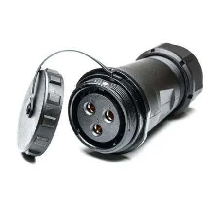 Produktfoto 1 von RS PRO SP29 38.8 mm Rundsteckverbinder Buchse 3-polig Buchse 32A Kabel IP68
