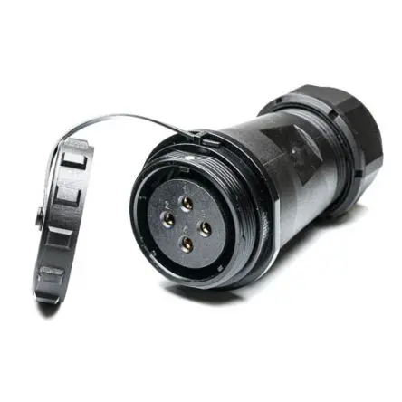 Produktfoto 1 von RS PRO SP29 38.8 mm Rundsteckverbinder Buchse 4-polig Buchse 25A Kabel IP68