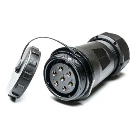 Produktfoto 1 von RS PRO SP29 38.8 mm Rundsteckverbinder Buchse 7-polig Buchse 25A Kabel IP68