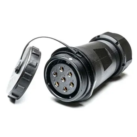 Produktfoto 1 von RS PRO SP29 38.8 mm Rundsteckverbinder Buchse 7-polig Buchse 10A Kabel IP68