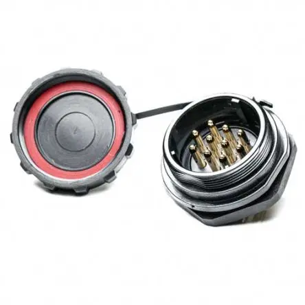 Produktfoto 1 von RS PRO SP29 38.8 mm Rundsteckverbinder Buchse 10-polig Stecker 25A Hinten IP68