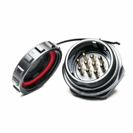 Produktfoto 1 von RS PRO SP29 38.8 mm Rundsteckverbinder Buchse 10-polig Stecker 10A Hinten IP68