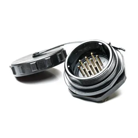 Produktfoto 1 von RS PRO SP29 38.8 mm Rundsteckverbinder Buchse 12-polig Stecker 10A Hinten IP68