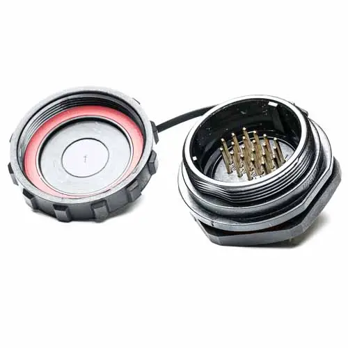 Produktfoto 1 von RS PRO SP29 38.8 mm Rundsteckverbinder Buchse 20-polig Stecker 5A Hinten IP68