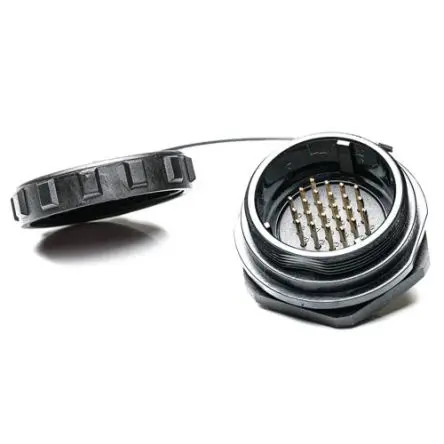 Produktfoto 1 von RS PRO SP29 38.8 mm Rundsteckverbinder Buchse 24-polig Stecker 5A Hinten IP68