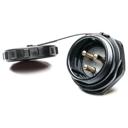 Produktfoto 1 von RS PRO SP29 38.8 mm Rundsteckverbinder Buchse 3-polig Stecker 50A Hinten IP68