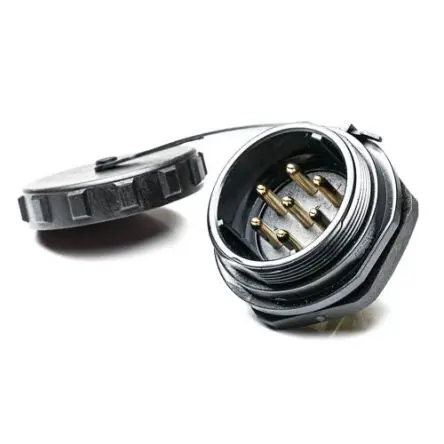Produktfoto 1 von RS PRO SP29 38.8 mm Rundsteckverbinder Buchse 7-polig Stecker 25A Hinten IP68