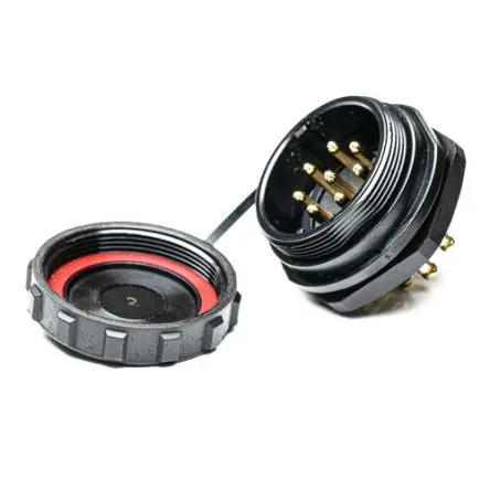 Produktfoto 1 von RS PRO SP29 38.8 mm Rundsteckverbinder Buchse 8-polig Stecker 25A Hinten IP68