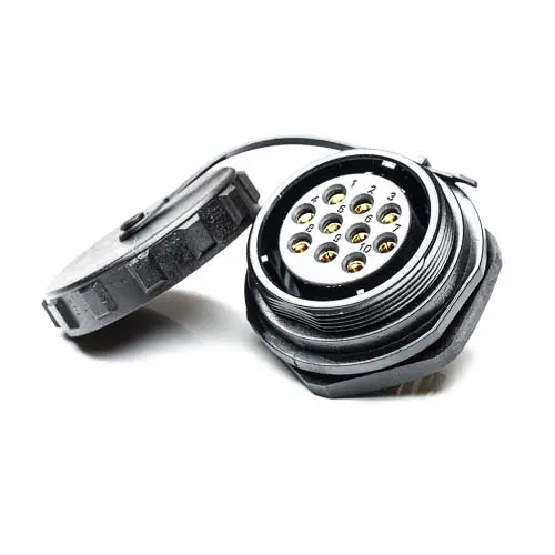 Produktfoto 1 von RS PRO SP29 38.8 mm Rundsteckverbinder Buchse 10-polig Buchse 25A Hinten IP68