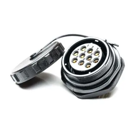 Produktfoto 1 von RS PRO SP29 38.8 mm Rundsteckverbinder Buchse 10-polig Buchse 25A Hinten IP68