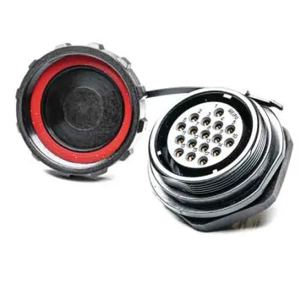 Produktfoto 1 von RS PRO SP29 38.8 mm Rundsteckverbinder Buchse 17-polig Buchse 10A Hinten IP68