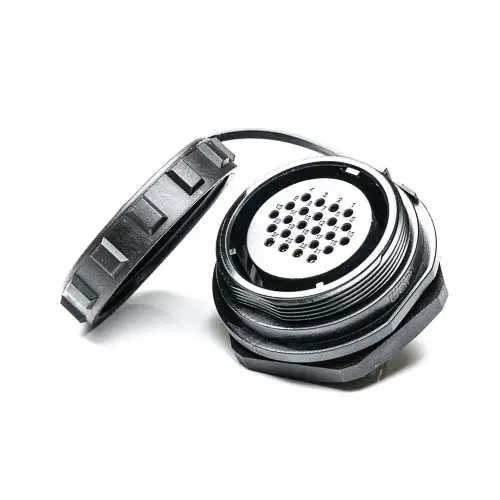 Produktfoto 1 von RS PRO SP29 38.8 mm Rundsteckverbinder Buchse 24-polig Buchse 5A Hinten IP68