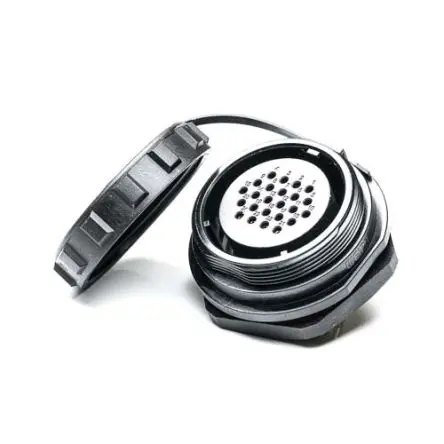 Produktfoto 1 von RS PRO SP29 38.8 mm Rundsteckverbinder Buchse 24-polig Buchse 5A Hinten IP68