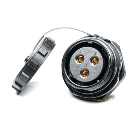 Produktfoto 1 von RS PRO SP29 38.8 mm Rundsteckverbinder Buchse 3-polig Buchse 32A Hinten IP68